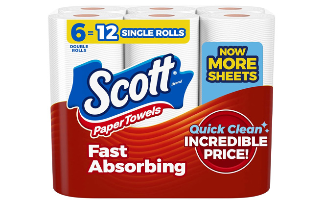 Scott Paper Towels Choose A Sheet 6 Count Double Rolls Scott Paper Towels Choose A Sheet 6 Count Double Rolls