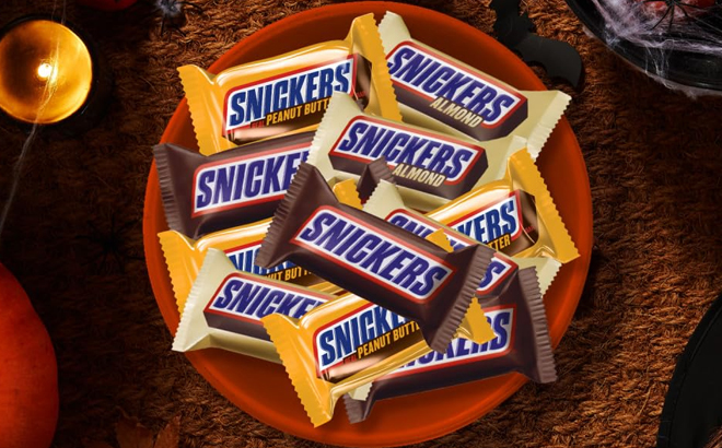 Snickers Original Almond and Crunchy Peanut Butter Fun Size Chocolate Bars Snickers Original Almond and Crunchy Peanut Butter Fun Size Chocolate Bars