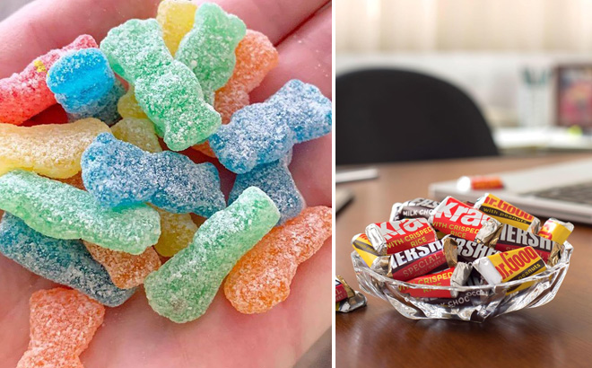 Sour Patch Kids and Hersheys Minis Sour Patch Kids and Hersheys Minis