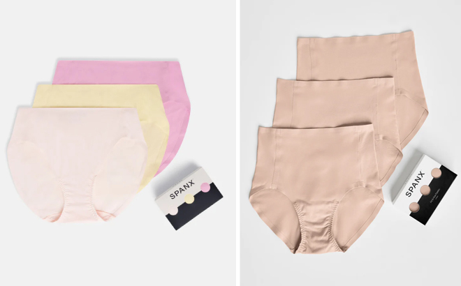 Spanx Fit‑To‑You Supima Cotton Brief 3 Pack and Fit‑To‑You Brief 3 Pack Box Spanx Fit‑To‑You Supima Cotton Brief 3 Pack and Fit‑To‑You Brief 3 Pack Box