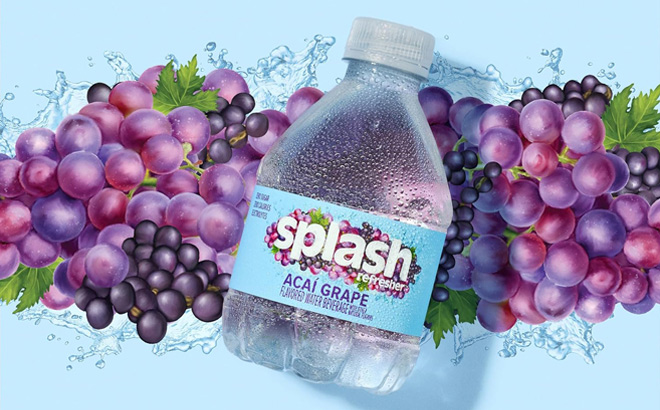 Splash Refresher Flavor Water in Acai Grape Flavor Splash Refresher Flavor Water in Acai Grape Flavor