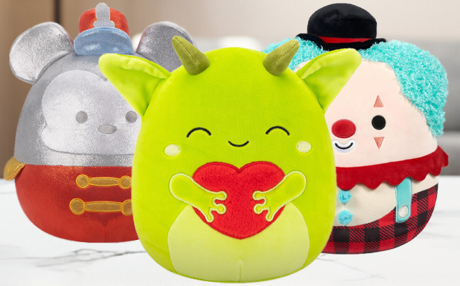 Squishmallows on a Table Squishmallows on a Table