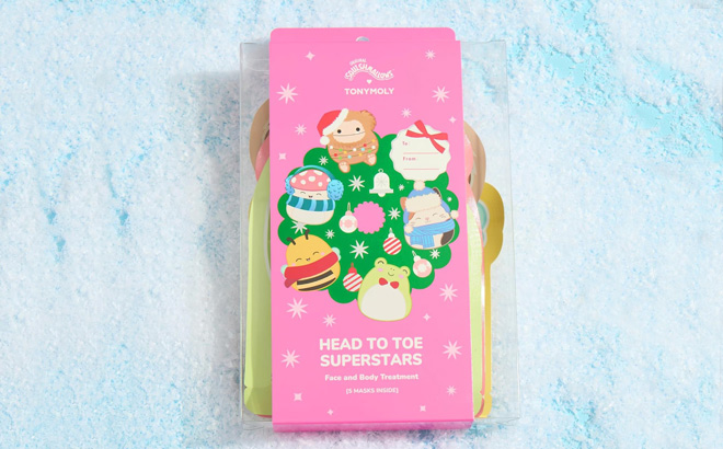 TONYMOLY x Squishmallows 5 Piece Face Mask Body Care Gift Set
