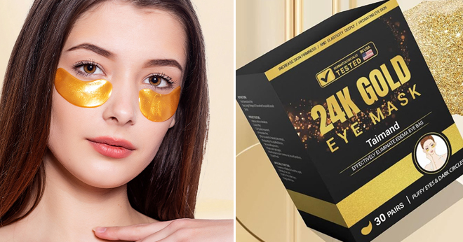 Taimand 24K Gold Under Eye Masks 30 Pairs