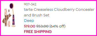 Tarte Concealer and Brush Set Checkout Screen Tarte Concealer and Brush Set Checkout Screen