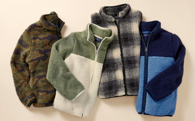 The Childrens Place Fleece Jackets