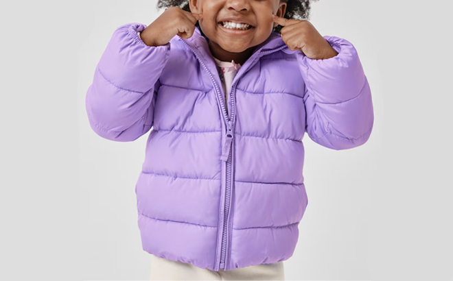 Toddler Wearing Childrens Place Jacket