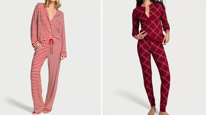 Victorias Secret Modal Soft Long Pajama Set and Soft Thermal Henley Long Pajama Set Victorias Secret Modal Soft Long Pajama Set and Soft Thermal Henley Long Pajama Set
