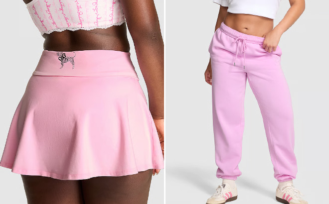 Victorias Secret PINK x LoveShackFancy Cotton Foldover Flirty Skirt
