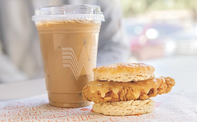 Whataburger Medium Iced Coffee