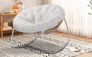 Winston Porter Nanlop Rocking Chair in White