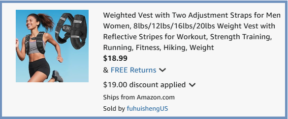 Zikopomi Weighted Workout Vest Checkout Page