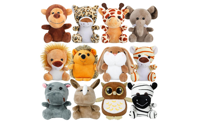 12 Piece Stuffed Animals Set 12 Piece Stuffed Animals Set