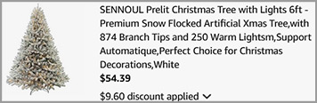 6 Foot Prelit Christmas Tree Screenshot
