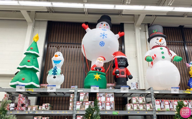 9-Foot Lighted Inflatables $25!