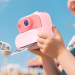 A Girl Holding SOOGOOEY Instant Print Camera