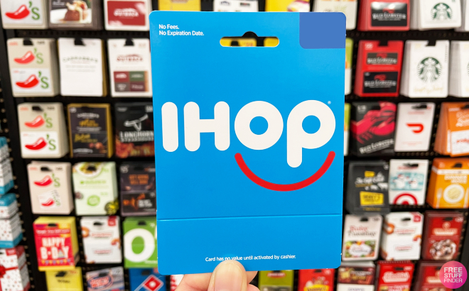 A Person Holding IHOP Gift Card