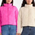 A Woman Wearing No Boundaries Packable Puffer Jacket