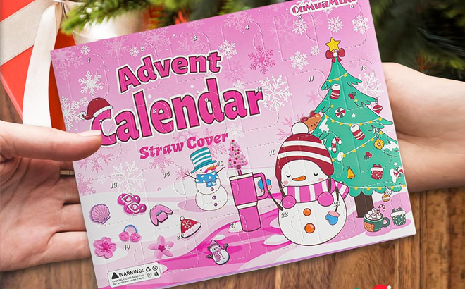 Advent Calendar Straw Cover Advent Calendar Straw Cover