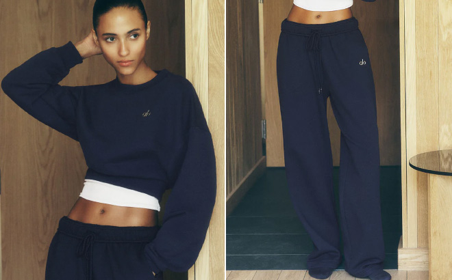 Alo Cropped Accolade Crewneck
