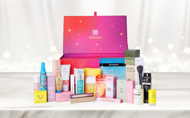 Amazon Beauty Advent Calendar 2026 on the Table