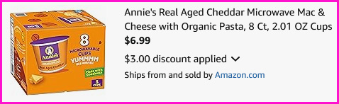 Annies Real Aged Cheddar Mac and Cheese Checkout Screen Annies Real Aged Cheddar Mac and Cheese Checkout Screen