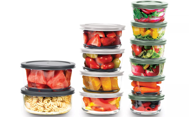 Art Cook 24 Piece Glass Food Storage Set