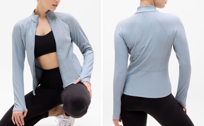Athleta Salutation Ribbed Jacket