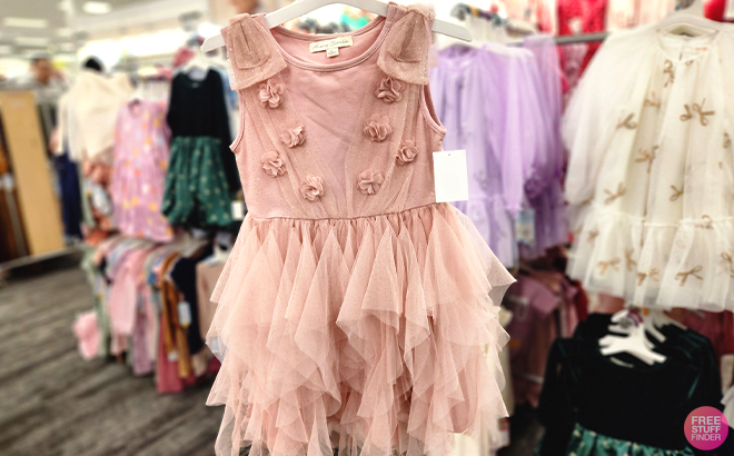 Audrey Camille Toddler Girl Glitter Tutu Dress