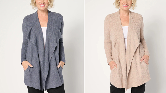 Barefoot Dreams Regular Ribbed Wrap Cardigan