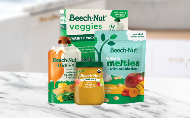 Beech Nut Products on a Kitchen Counter