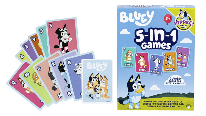 Bluey 5 Family Favorites Card Game Set Bluey 5 Family Favorites Card Game Set