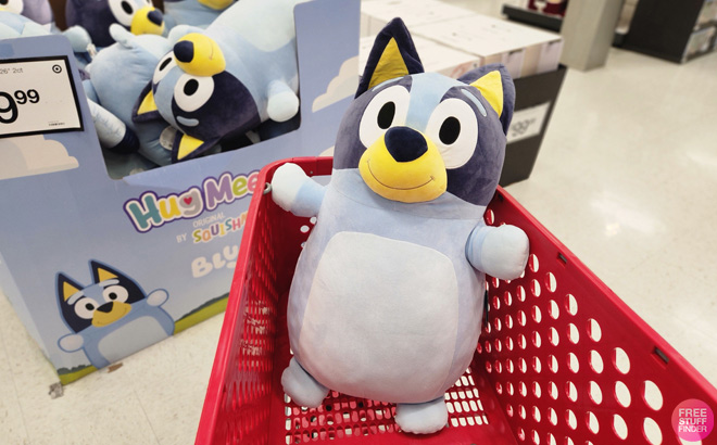 Bluey Jumbo Plush on a Cart