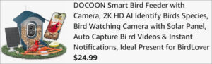 Checkout page of Docoon Smart Bird Feeder with Camera Checkout page of Docoon Smart Bird Feeder with Camera