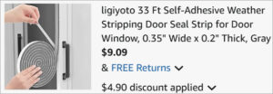 Checkout page of Ligiyoto Weather Stripping Door Seal Checkout page of Ligiyoto Weather Stripping Door Seal