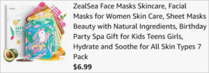 Checkout page of ZealSea Face Masks