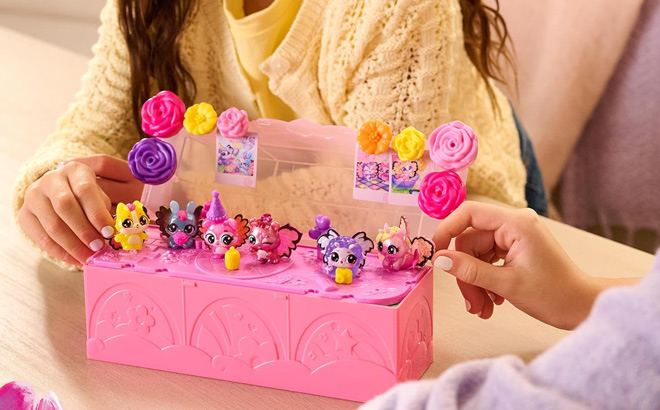 Children Playing with Hatchimals Bloomables Bloom Bash Pack