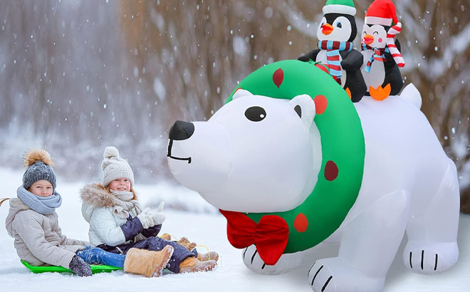 Christmas Inflatable Polar Bear Christmas Inflatable Polar Bear