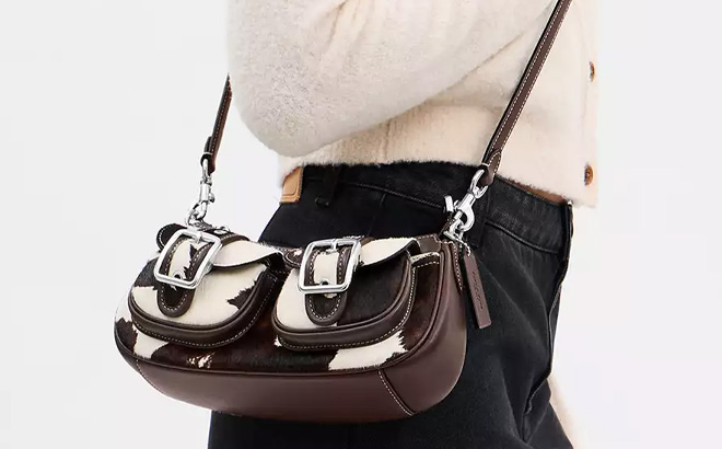 Coach Outlet Ashton Bag With Cow Print Coach Outlet Ashton Bag With Cow Print
