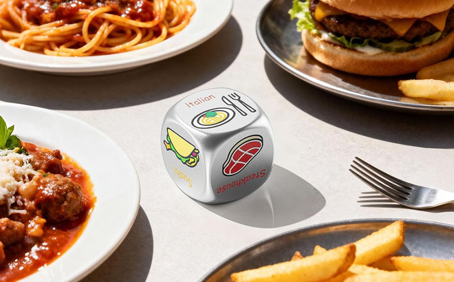 Colorful Date Night Food Decision Dice Colorful Date Night Food Decision Dice