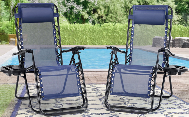 Concetta Zero Gravity Patio Recliner Chair 2 Pack