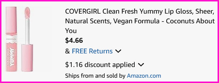 Covergirl Lip Gloss Checkout Screen Covergirl Lip Gloss Checkout Screen