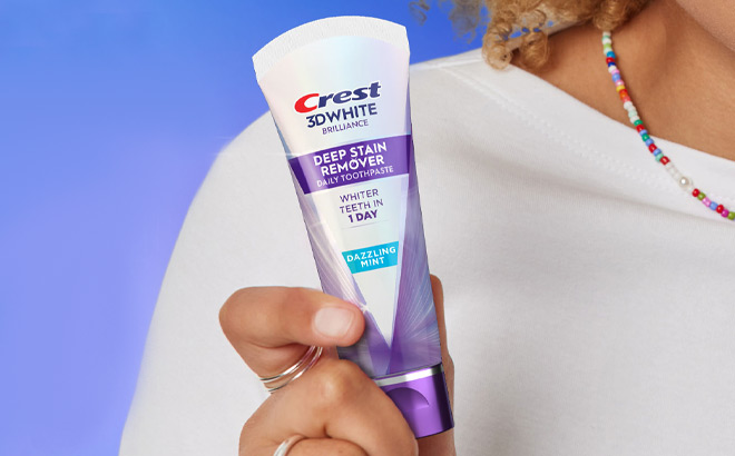 Crest 3DWhite Brilliance Deep Stain Dazzling Mint Toothpaste Crest 3DWhite Brilliance Deep Stain Dazzling Mint Toothpaste