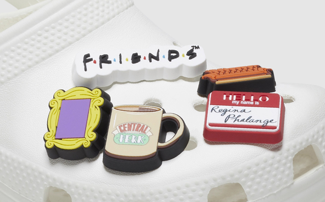 Crocs Friends Jibbitz on a Crocs Clog