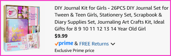 DIY Journal Kit at Checkout