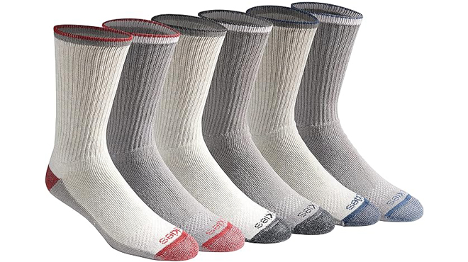Dickies Dri Tech Original Moisture Control Crew Mens Socks 6 Pack