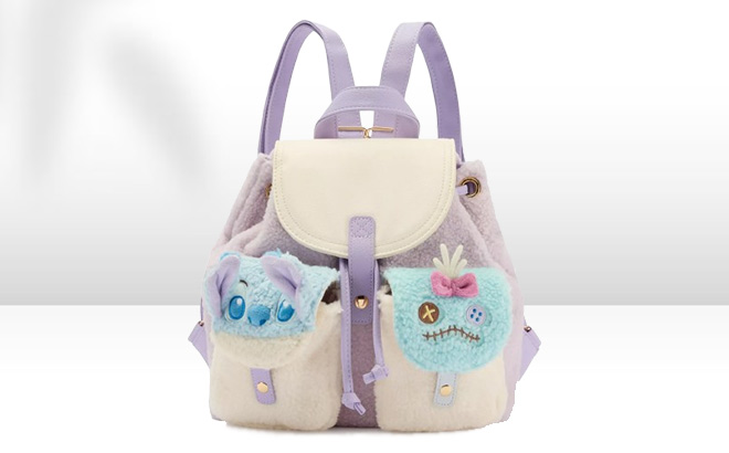 Disney Stitch and Scrump Polar Fleece Mini Backpack Disney Stitch and Scrump Polar Fleece Mini Backpack