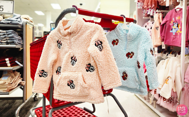 Disney Toddler Girls Fleece Sweatshirts on Target Cart