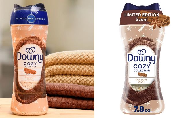 Downy Cozy Collection In Wash Laundry Scent Booster Beads in Chai Latte Scent