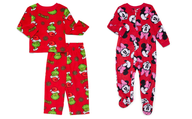 Dr Suess The Grinch Toddler Pajama Set and Toddler Girls One Piece Sleeper Dr Suess The Grinch Toddler Pajama Set and Toddler Girls One Piece Sleeper
